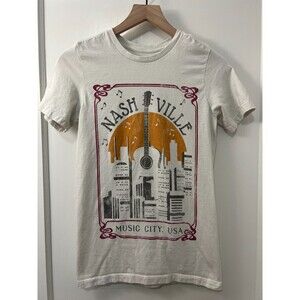 Nashville Music City USA Tee Destination T Shirt Life Clothing Co. Women's S